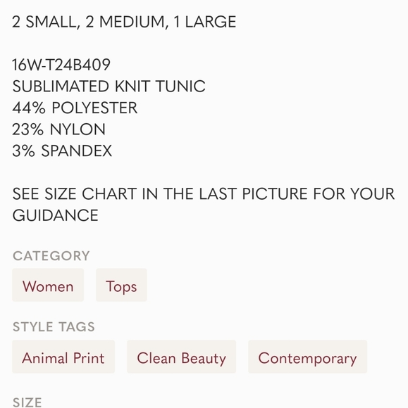 Animal print top - Picture 5 of 5